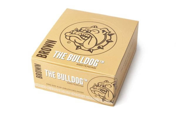 THE BULLDOG PAPER - BROWN KING SIZE SLIM UNBLEACHED